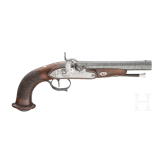 Two French or Belgian officer's pistols, circa 1840