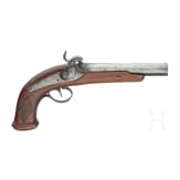 Two French or Belgian officer's pistols, circa 1840