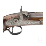 A Belgian percussion pistol, ca. 1840
