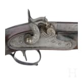 A percussion pistol, Eibar made 1848