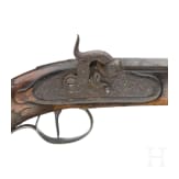 A German percussion pistol by B&ouml;ssel in Suhl, circa 1850