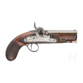 An English percussion pistol by Pattison, circa 1850