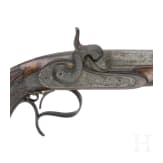 A percussion pistol, Liege, circa 1850