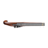 A pair of Italian flintlock pistols in a case, replicas, 20th century
