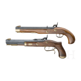 Two percussion pistols, Spanish replicas in cal. .45