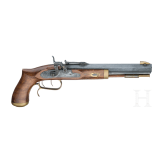 Two percussion pistols, Spanish replicas in cal. .45