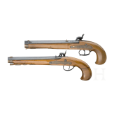 Two percussion pistols, Italian relicas
