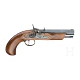 Two percussion pistols, Spanish replicas in cal. .45