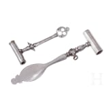 Two German wheellock spanners, 17th/18th century