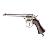 A Pidault-Cordier civil-war era "Raphael" revolver, Model 1860, nickel-plated, France, circa 1860
