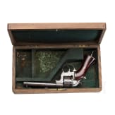 A Pidault-Cordier civil-war era "Raphael" revolver, Model 1860, nickel-plated, France, circa 1860