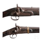 Two Indian percussion muskets, 19th century