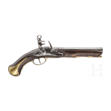 A flintlock pistol, Navy, from the period of King Carlos IV