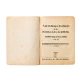 A training regulation for Political Leaders of the NSDAP for training with the Walther pistol