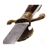 A German hunting hanger, circa 1760
