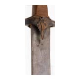 A Saudi Arabian shamshir with an older blade of Wootz Damascus, 20th century