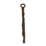 A single-edged ring pommel sword (dao), Han Dynasty, 1st - 2nd century A.D.