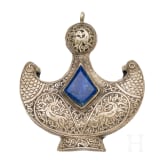 Lavishly decorated pelta-shaped ornament, Seljuk, 12th - 13. century