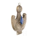Lavishly decorated pelta-shaped ornament, Seljuk, 12th - 13. century