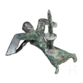 A Greek bronze statuette of Nike, 6th century B.C.