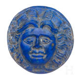 Kamee mit Medusenhaupt aus Lapislazuli, römisch, 3. Jhdt. n. Chr.