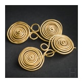 A pair of gold fibulae of Haslau-Regelsbrunn type, late Urnfield Culture, 10th – 9th century B.C.