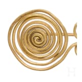 A pair of gold fibulae of Haslau-Regelsbrunn type, late Urnfield Culture, 10th – 9th century B.C.