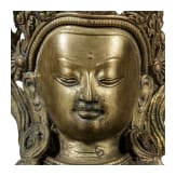 A Tibetan bronze staue of Manjushri, 20th century