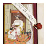 An Indian miniature on a marble-slab, 20th century