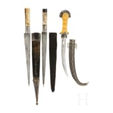 Three Persian/Moroccan daggers, 20th century
