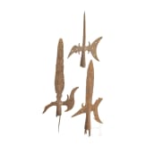 Three German halberd blades, 17th century