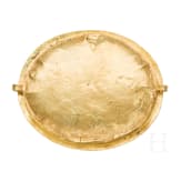 A Greek golden medallion with big cabochon, mid-4th century B.C.