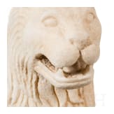 Marmorskulptur eines Löwen, provinzialrömisch, 2. - 3. Jhdt. n. Chr.