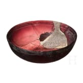 Auberginefarbene Glasschale, römisch, spätes 1. Jhdt. v. Chr. - frühes 1. Jhdt. n. Chr.