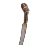Bedeutender Luxus-Yatagan mit Wootz-Klinge, osmanisch, Ende 18. Jhdt.