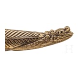 Yatagan mit Wootz-Klinge und Silberscheide, osmanisch, datiert 1800