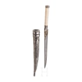 Silbermontierter Kard mit Wootz-Klinge, osmanisch, um 1800