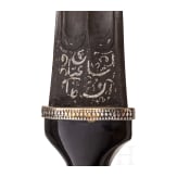 Silbermontierter Kandshar mit Wootz-Klinge, osmanisch, um 1800