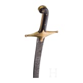 Shamshir mit reich gravierter Klinge, Persien, 19. Jhdt.