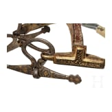 Geschnittene silber- und goldtauschierte Trense, Tibet, 18. Jhdt.