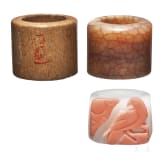 14 Bogenringe aus Jade und Hartstein, China, Qing-Dynastie