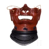 16-Platten-Suji-Kabuto mit Nara Mempo, Japan, sp&auml;te Edo-Periode