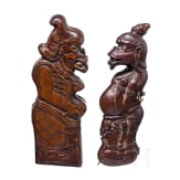 Zwei S&auml;tze Klingen f&uuml;r Hahnenk&auml;mpfe, Indonesien, 19./20. Jhdt.