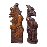 Zwei S&auml;tze Klingen f&uuml;r Hahnenk&auml;mpfe, Indonesien, 19./20. Jhdt.