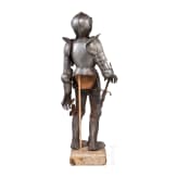 Miniaturharnisch im maximilianischen Stil, deutsch, 19. Jhdt.