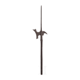 Helmbarte mit stark gek&uuml;rztem Schaft, deutsch, um 1600