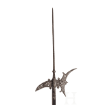 Helmbarte mit durchbrochen gearbeitetem Blatt, Italien, um 1600