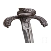 Silbertauschierter Linkhanddolch, deutsch, um 1620