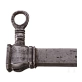 Musketier-Stilett mit integriertem Radschloss-Schl&uuml;ssel, deutsch, Mitte 17. Jhdt.