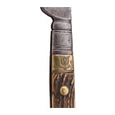 Gro&szlig;es, jagdliches Klappmesser (Praxe), norddeutsch, datiert 1699